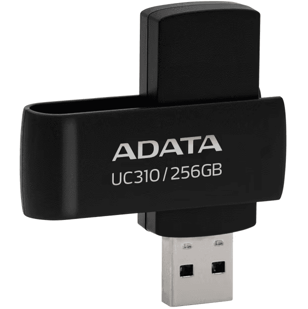 Memorie USB ADATA UC310 256 GB, USB 3.2, Negru