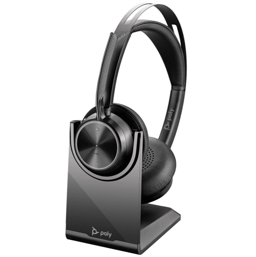 Casti Over-ear HP Voyager Focus 2, Cu fir, Noise-canceling, Negru