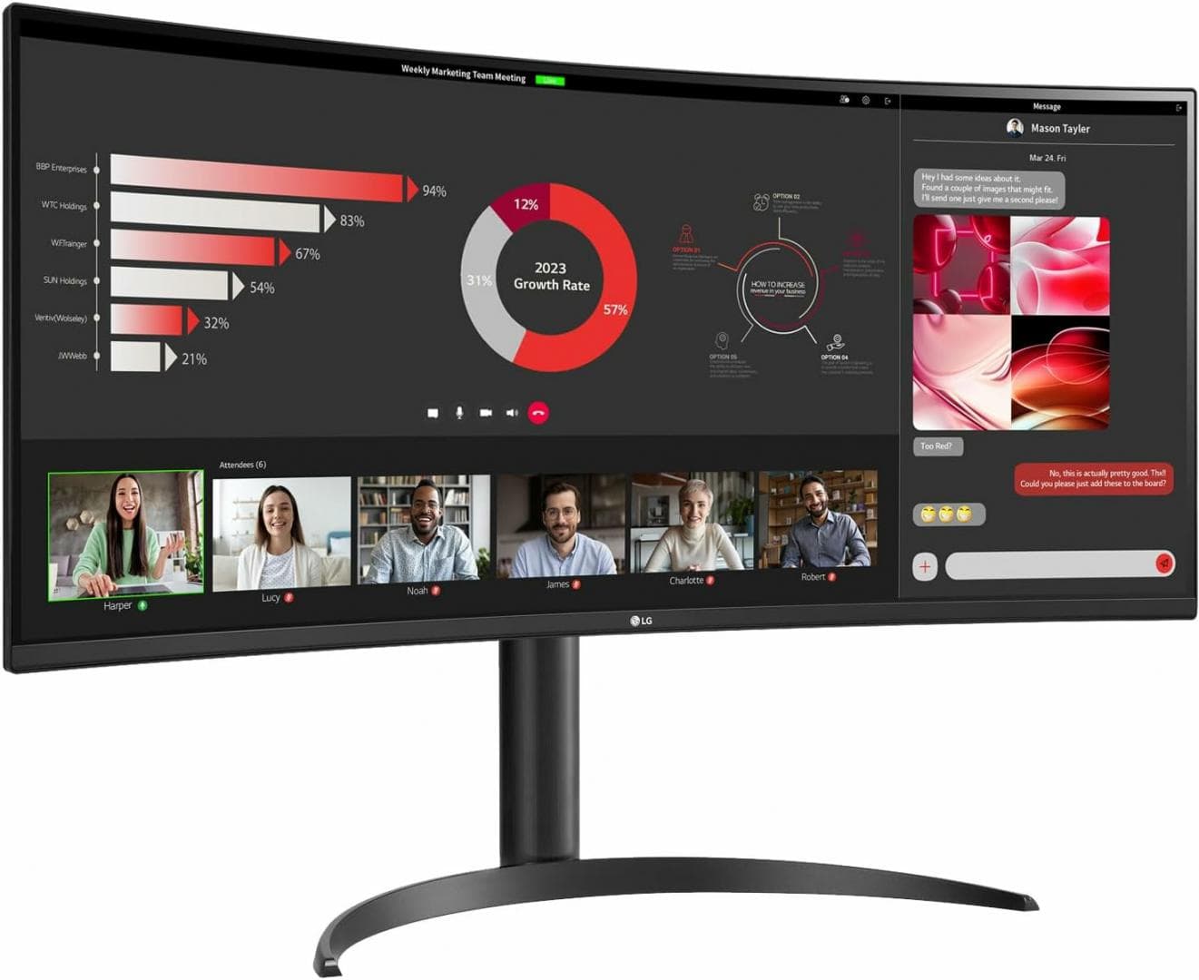 Monitor LG 34" 34WR55QC-B.AEU - 8