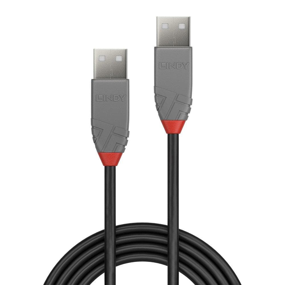 Cablu transfer Lindy LY-36691, USB 2.0 Type A, 0.5m, Anthra - 2