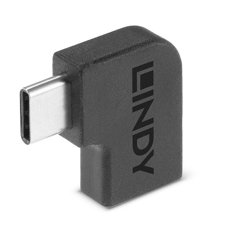 Adaptor Lindy USB-C 3.2 la USB C 90°, material PVC, - 4