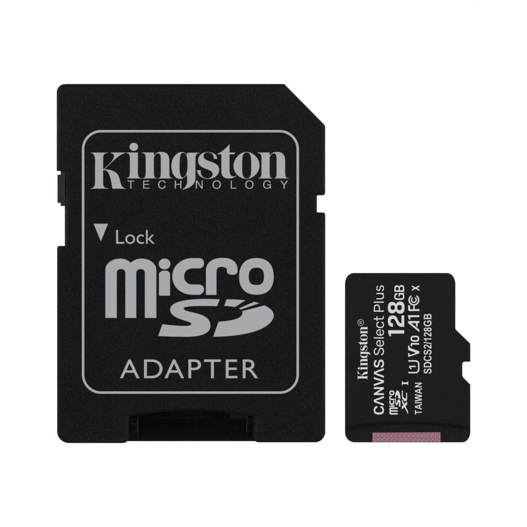 Card de Memorie MicroSDXC Kingston Select Plus, 128GB, Adaptor SD,