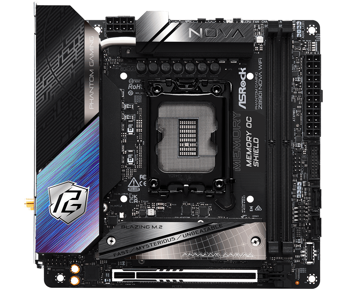 Placa de baza ASRock Phantom Gaming Z890I Nova WiFi, Socket - 3