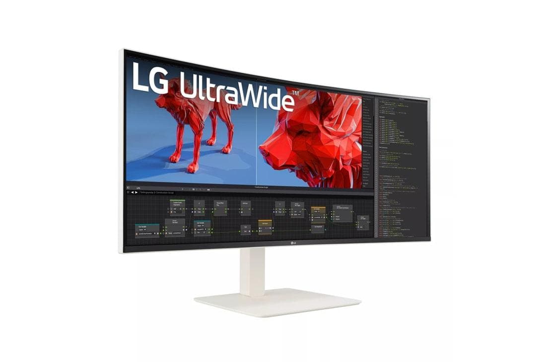 Monitor LG 37.5" 38WR85QC-W.AEU, Curvature: 2300R, Diagonal (inch): 37.5, Diagonal - 3