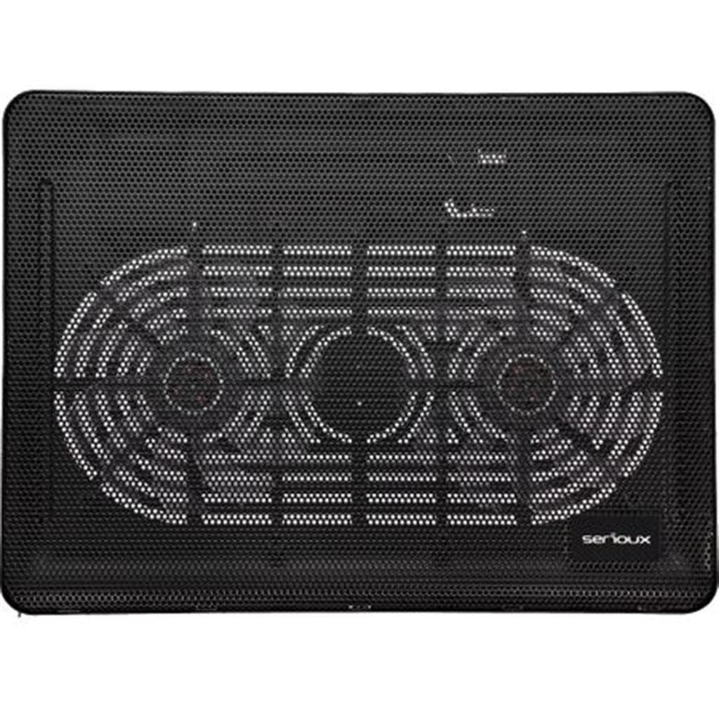Cooling pad Serioux, SRXNCP007, Dimensiuni: 340*250*23mm, Compatibilitate maxima laptop: 15.6 - 3