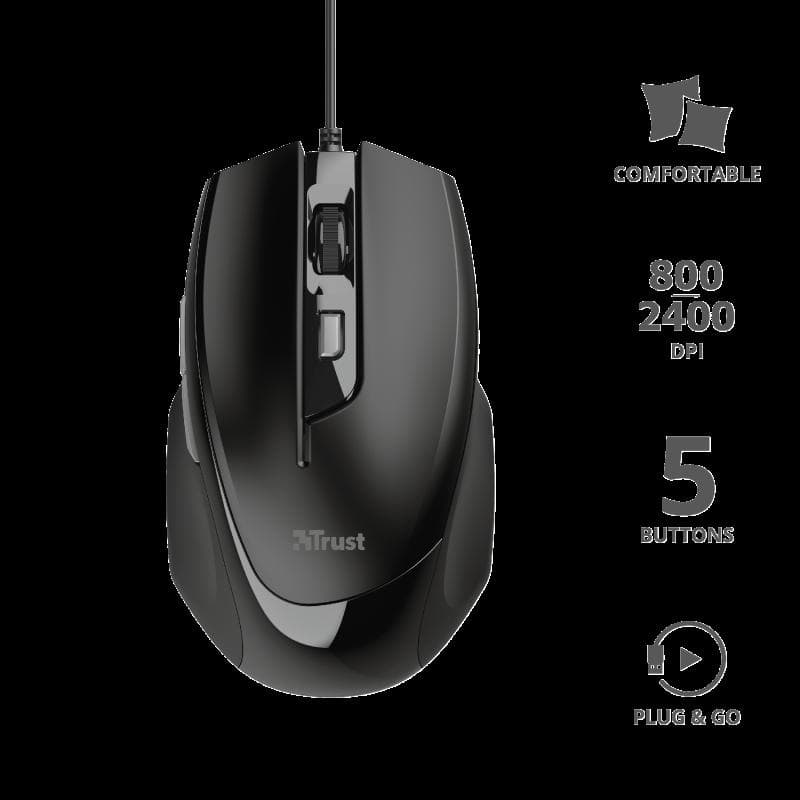 Mouse Trust Voca Comfort Mouse, negru - 3