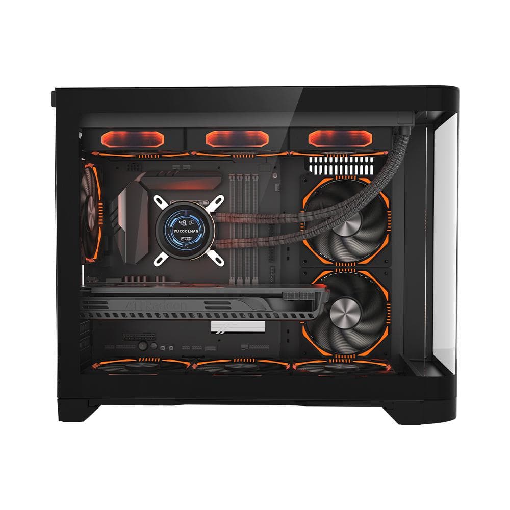 Carcasa 1st PLAYER UV6, RGB, Cube Tower, Black - 2