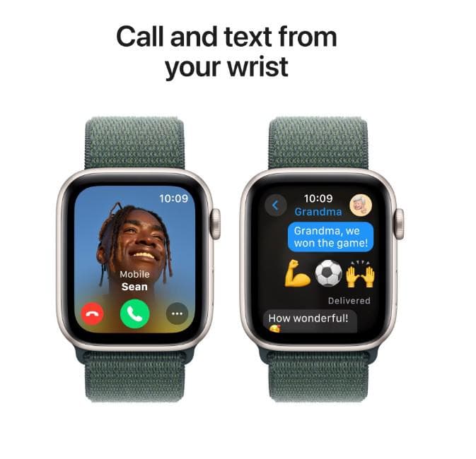 Apple Watch SE GPS 44mm Starlight Aluminium Case with Lake - 3
