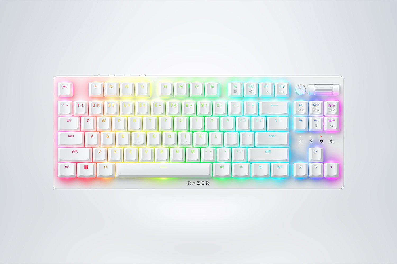 KB RAZER DEATHSTALKER V2 PRO TKL (RED SWITCH) - WHITE