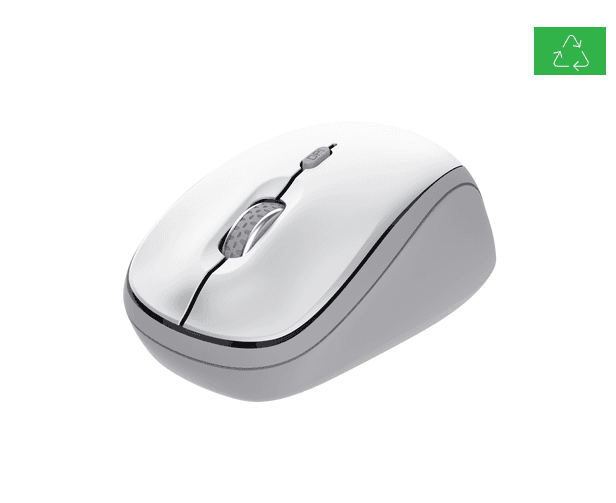 Mouse wireless Trust Yvi, rezolutie maxima 1600 DPI, alb - 2