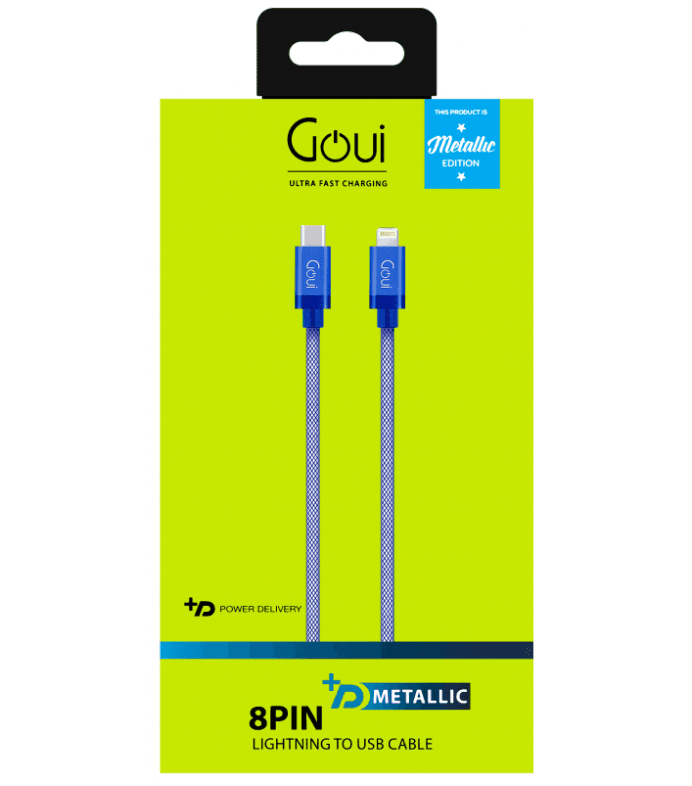 Cablu Date si Incarcare USB Type-C la Lightning Metallic, 1 - 2