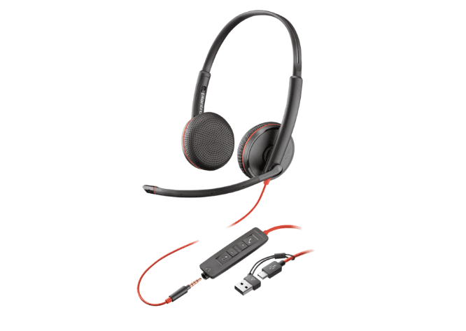 Casti Head-band HP Blackwire 3225, Cu fir, Negru