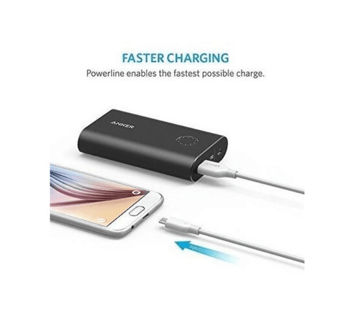 Cablu Anker PowerLine microUSB 1 metru alb - 3