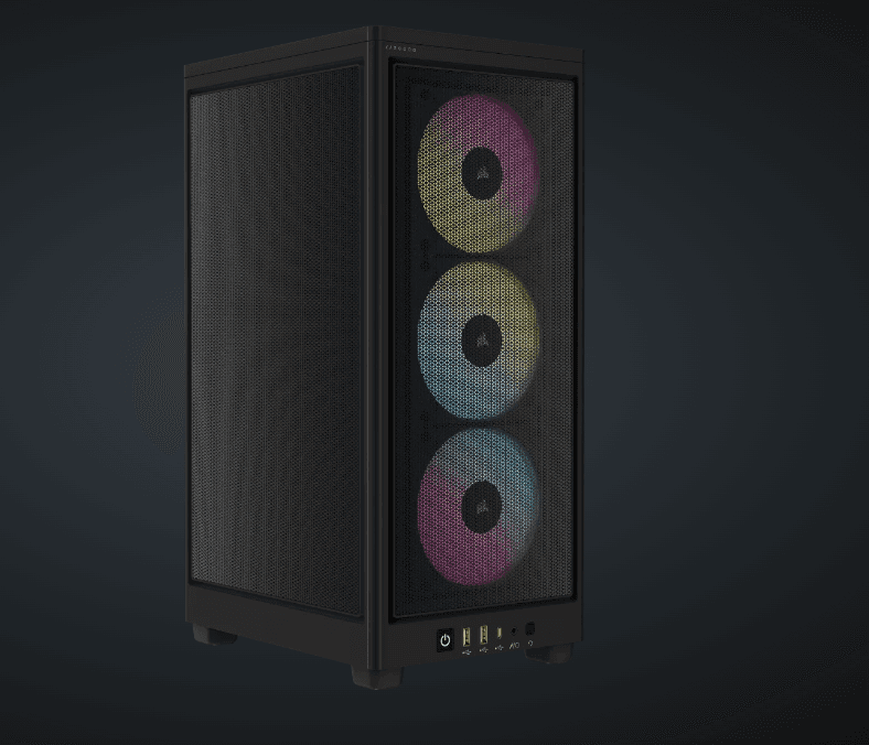 Carcasa Corsair 2000D RGB AIRFLOW, Micro Tower, Black