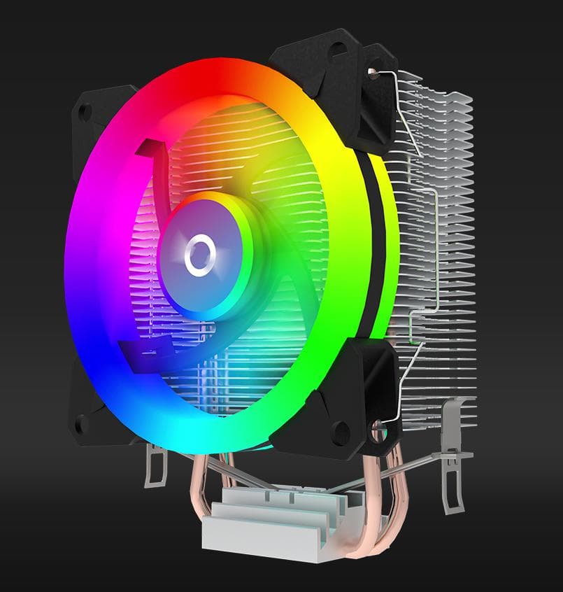 Cooler Procesor AQYRIS PUCK RGB PWM NEGRU - 2