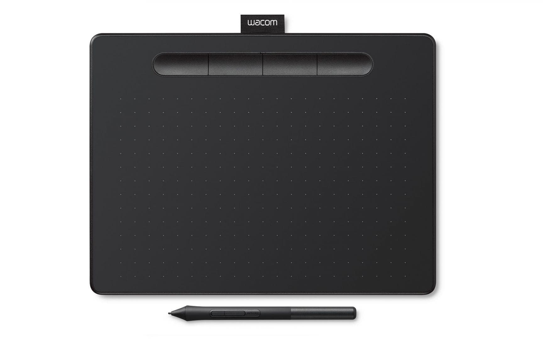 Tableta grafica Intuos M Black, fara Bluetooth, dimensiune 264x200x8.8mm, suprafata - 2