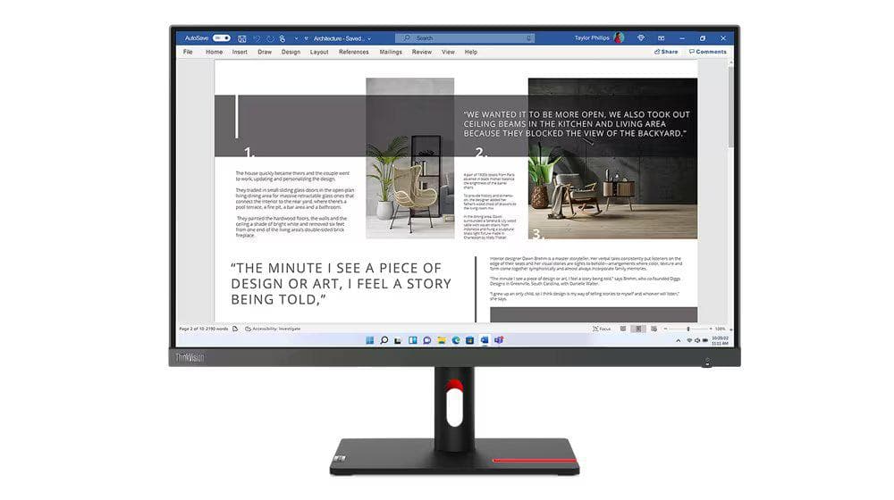 Lenovo ThinkVision S27i-30 27" IPS, FHD (1920x1080), 16:9, Brightness: 300