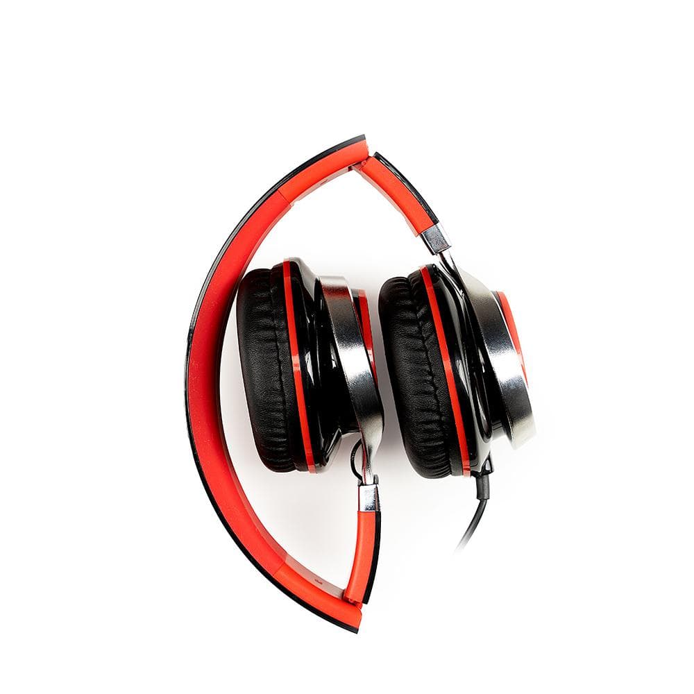 Casti Over-ear SPACER SPHS-SILVER, Cu fir, Rosu - 2