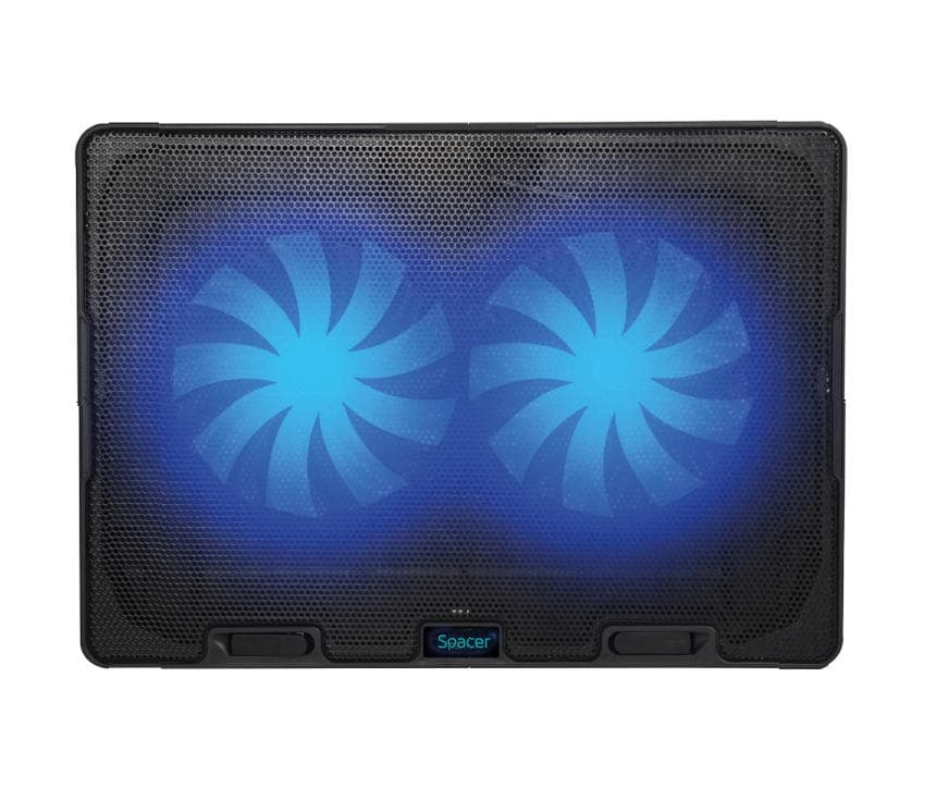 STAND LAPTOP SPACER SPNS-GAMING-2F 17", sita metal, 2x fan 14cm, - 2