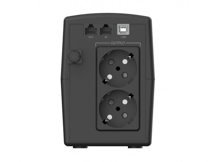 Conceptronic ZEUS02ES 850VA 480W UPS, Schuko x 2, HID USB, - 3