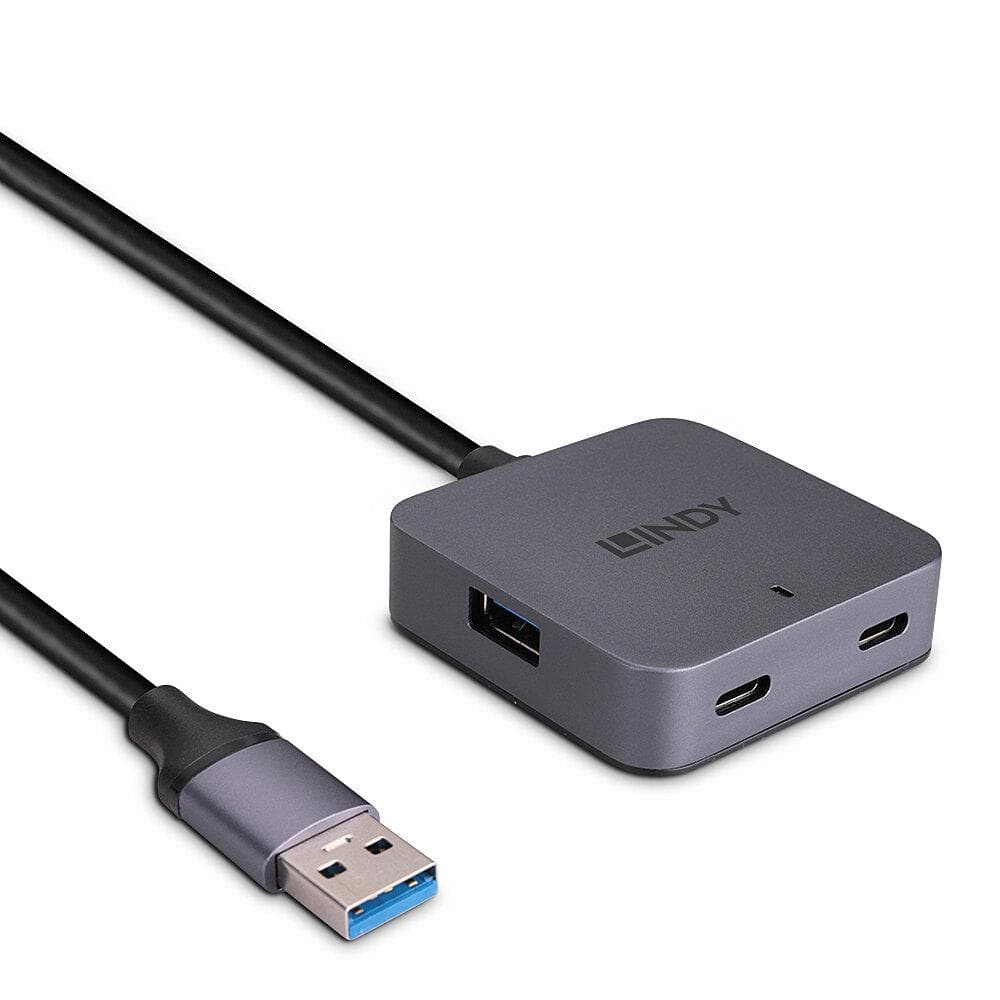 Hub Lindy 4 Porturi, interfata USB 3.2 / 3.1 Gen - 2