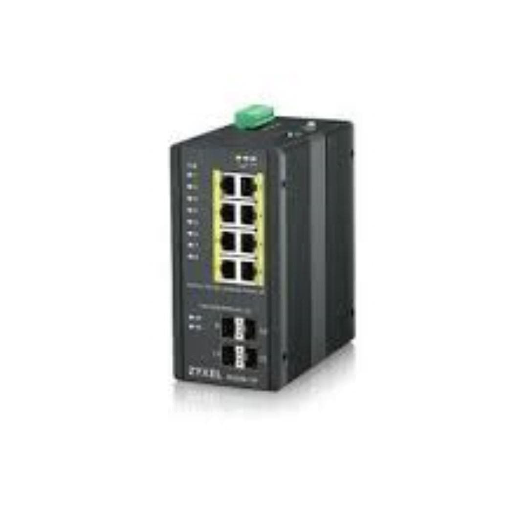 Zyxel RGS200-12P-ZZ0101F 12-port GbE Managed PoE Switch, Layer2, 8 ports100/1000