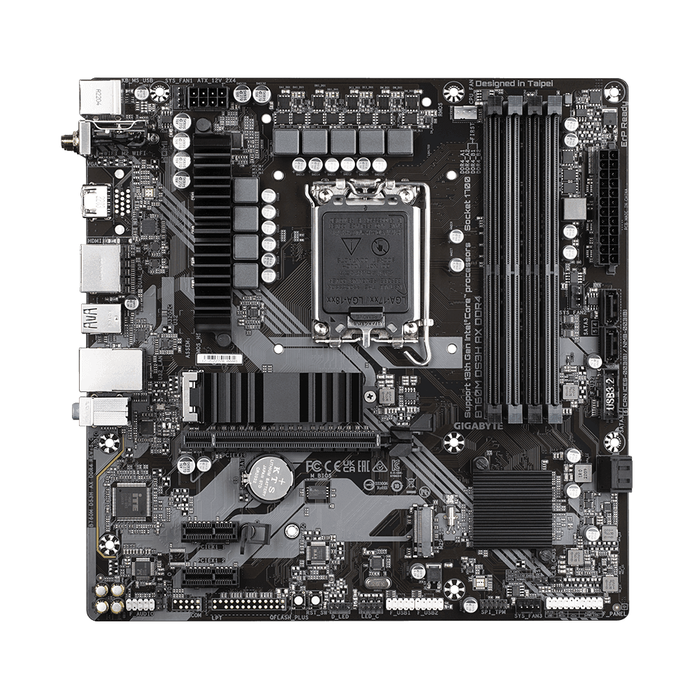 Placa de baza Gigabyte B760M DS3H AX, Socket 1700, DDR4, - 2