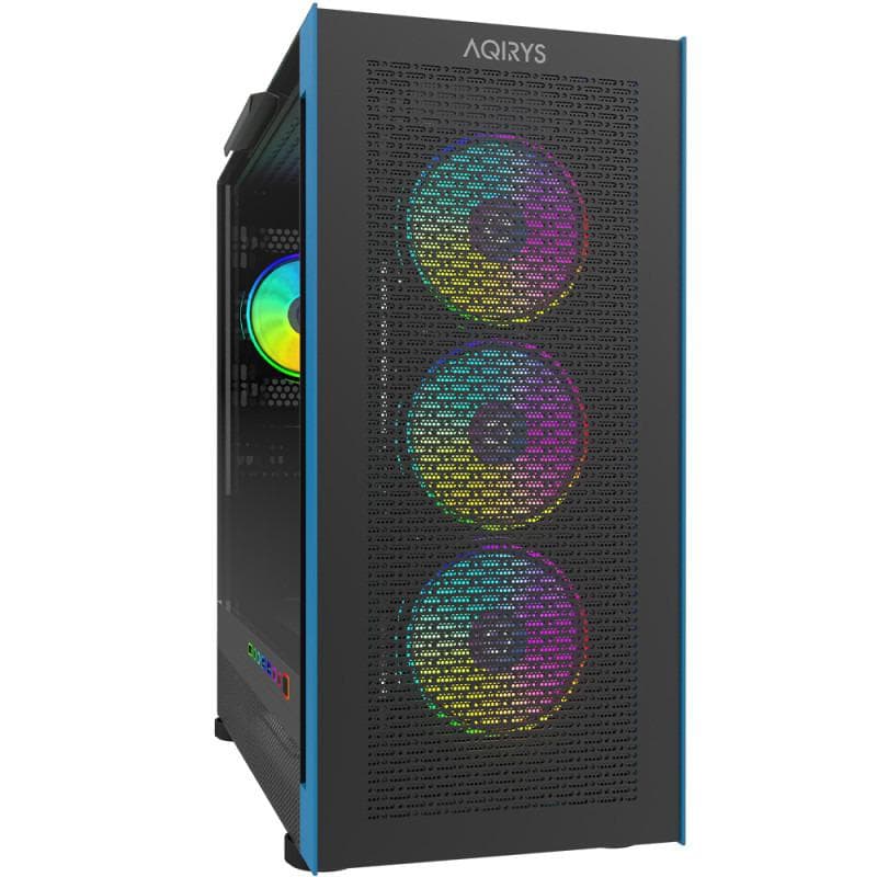 Carcasa Aqirys Sargas, RGB, Mid Tower, Black - 2