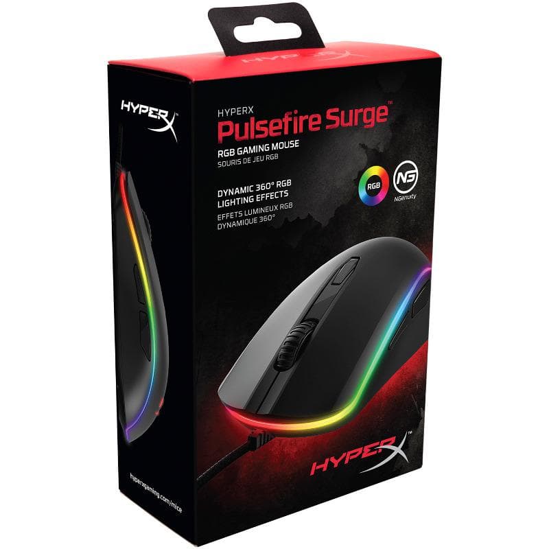Mouse HyperX Gaming Pulsefire Surge, cu fir, negru - 2