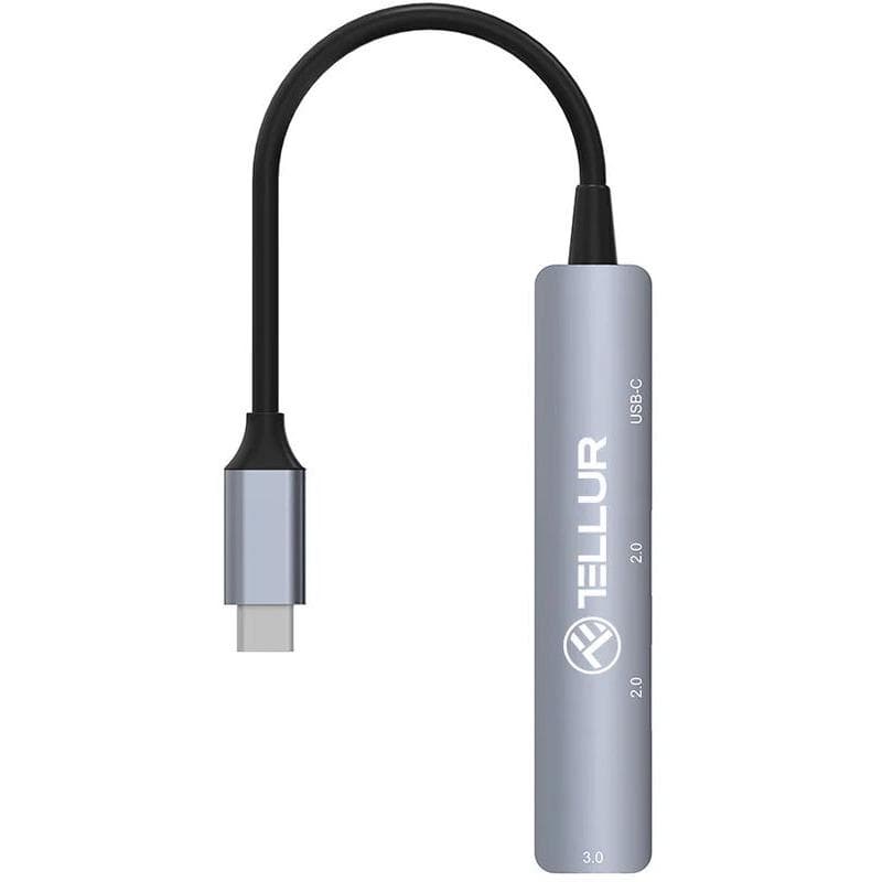 Hub USB 3.1 Tellur, 4 port: 2xUSB 2.0 + 1xUSB-C - 3
