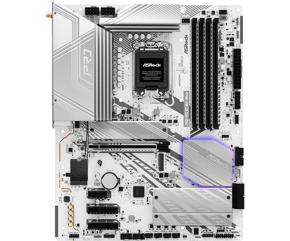 Placa de baza ASRock Z890 Pro RS WiFi White, Socket - 2