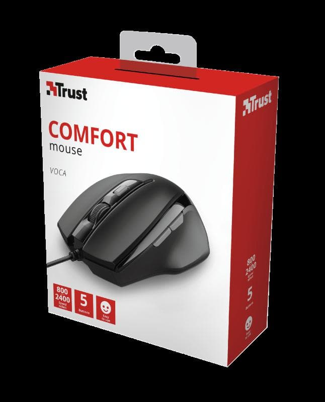 Mouse Trust Voca Comfort Mouse, negru - 7