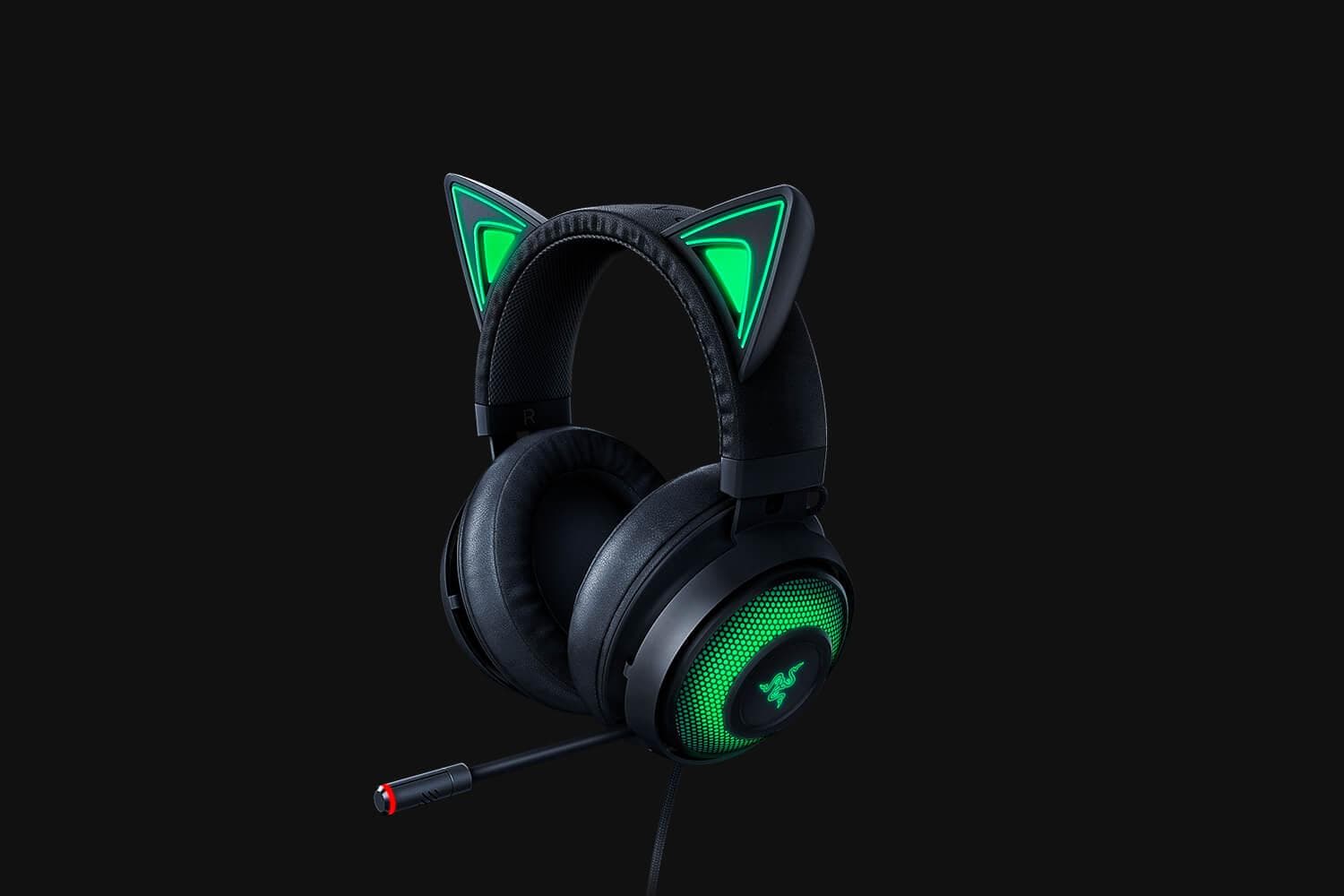 Casti Gaming Head-band Razer Kraken Kitty Edition, Wired, Noise-canceling, Negru - 2