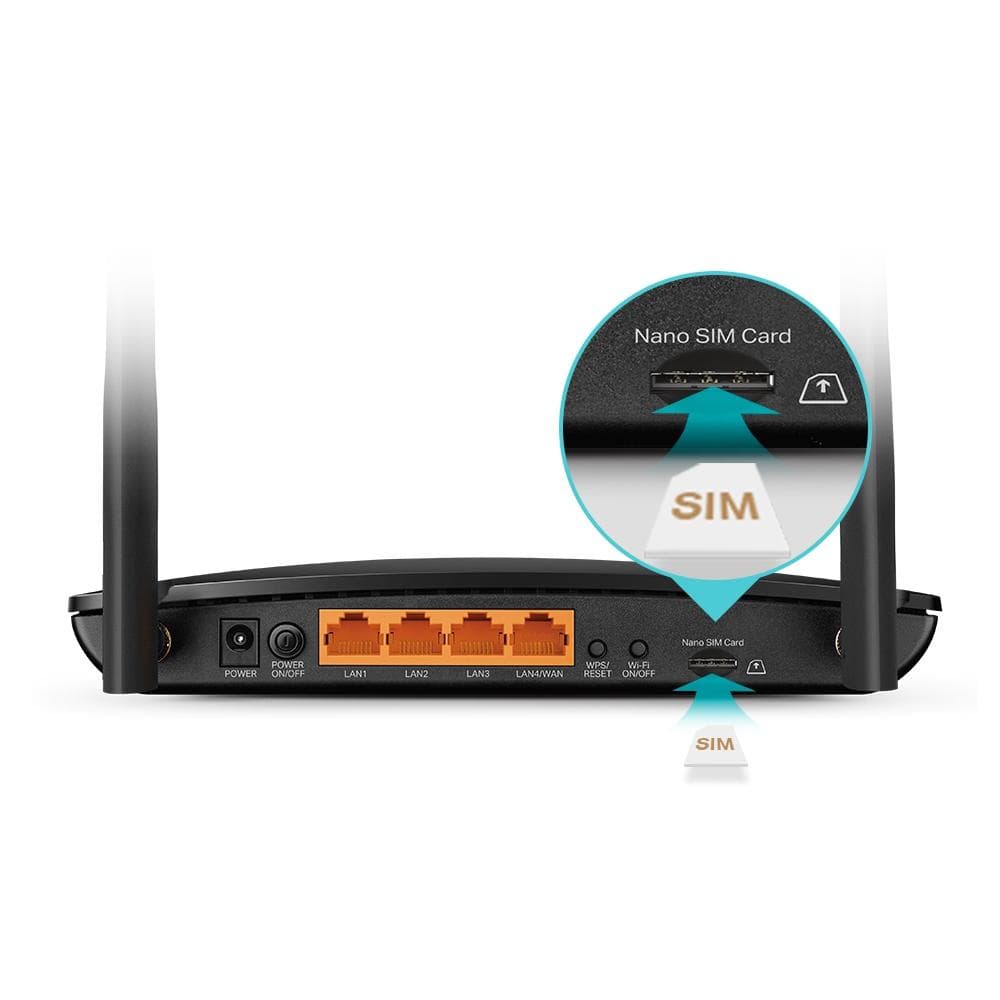 TP-LINK ROUTER 4G+ AC1200 Dual-Band CAT6 ARCHER MR500, interfata: 1× - 4