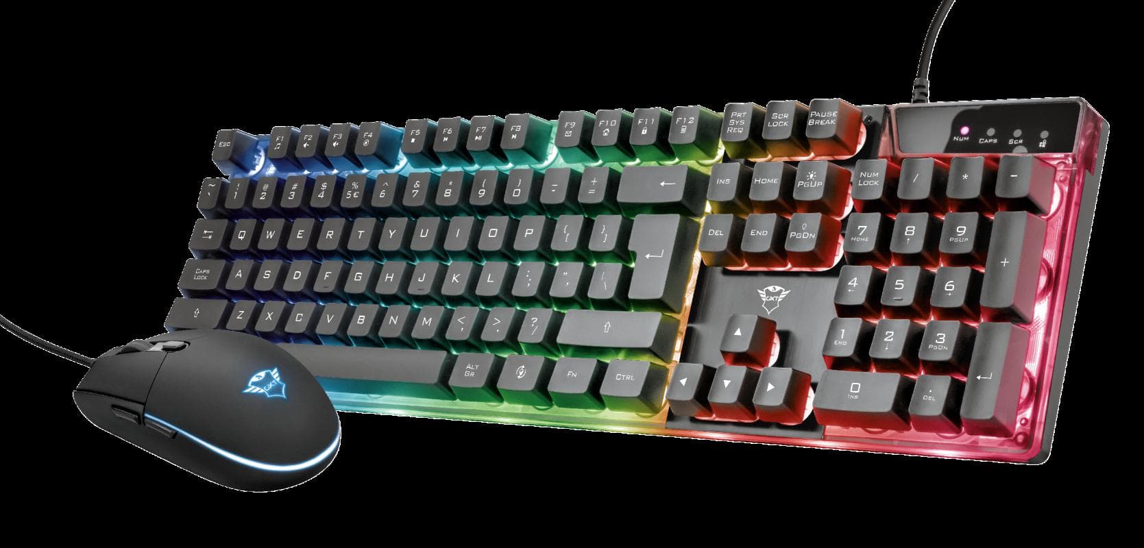 Kit Tastatura + Mouse Trust GXT 838 Azor Gaming Combo,