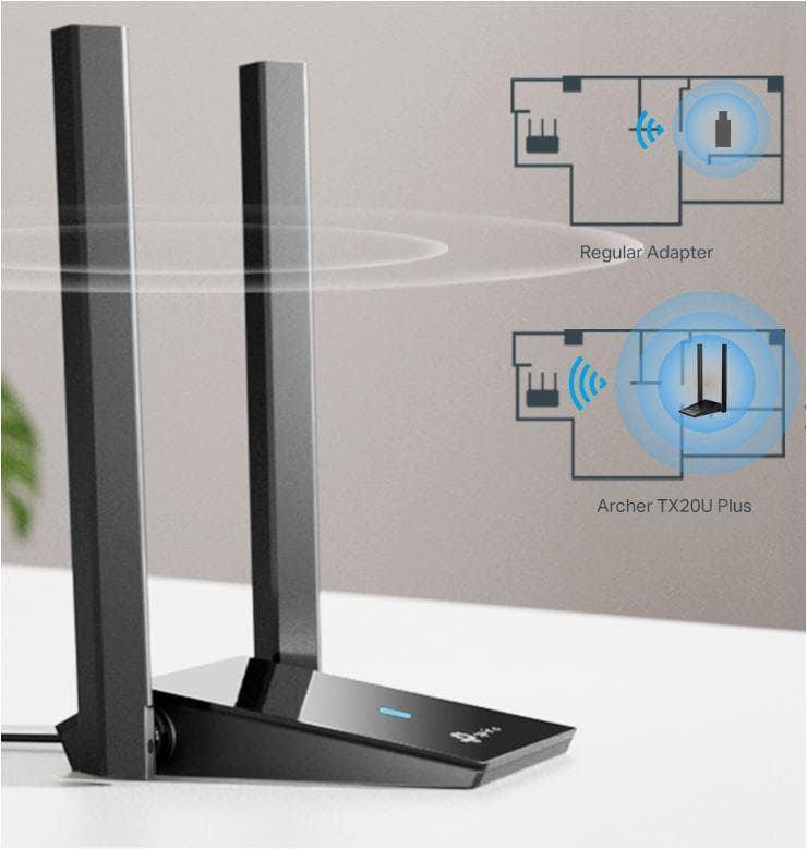 Adaptor wireless TP-Link, ARCHER TX20 PLUS, AX1800, 2 x antene - 4