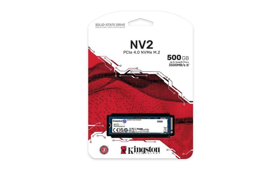 SSD intern Kingston NV2, 500 GB, PCI Express 3.0 x4, - 4