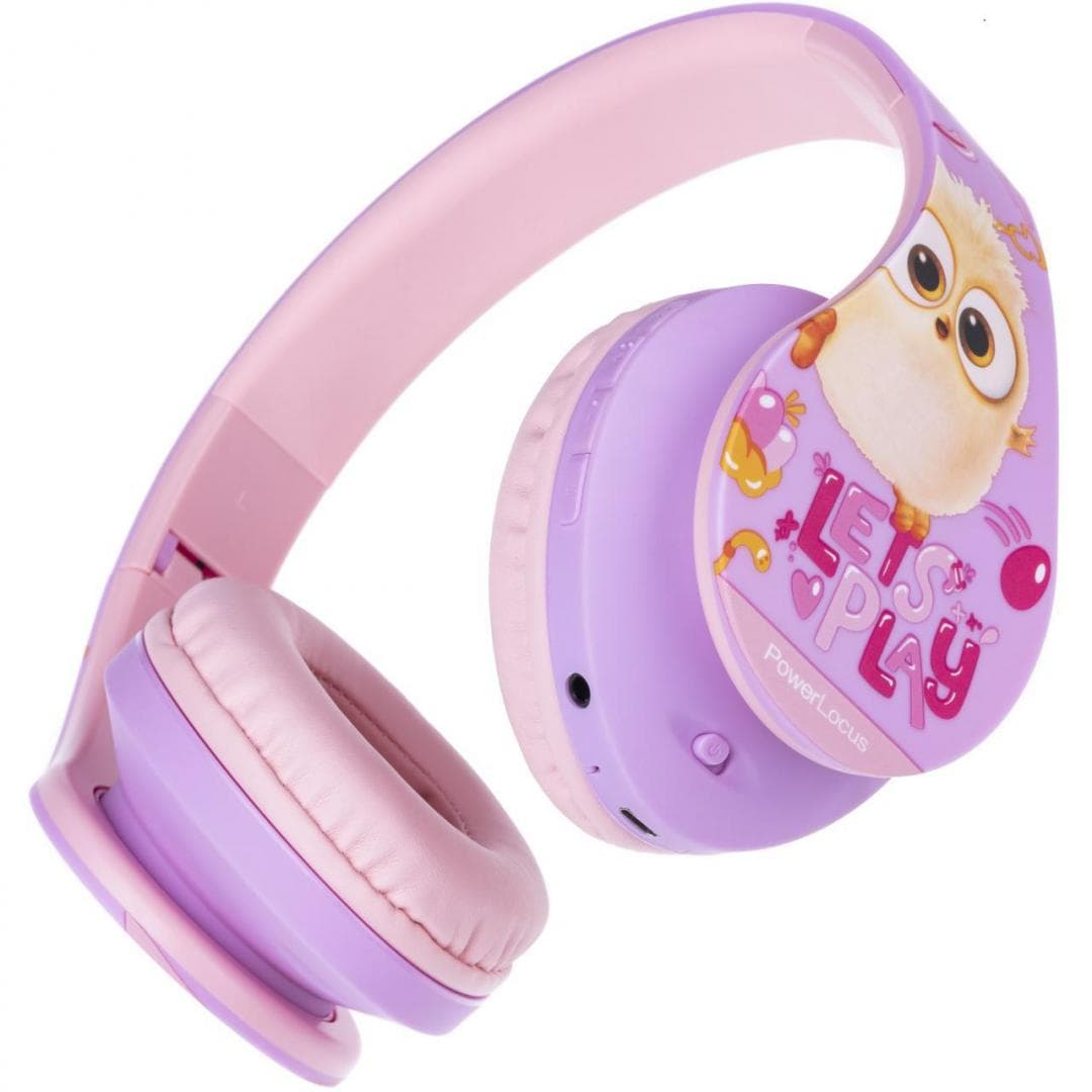 Casti Head-band POWERLOCUS P2 Angry Birds Pink, Wireless, Roz - 3