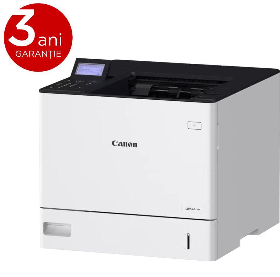 Imprimanta laser mono Canon LBP361DW, dimensiune A4, duplex, viteza imprimare