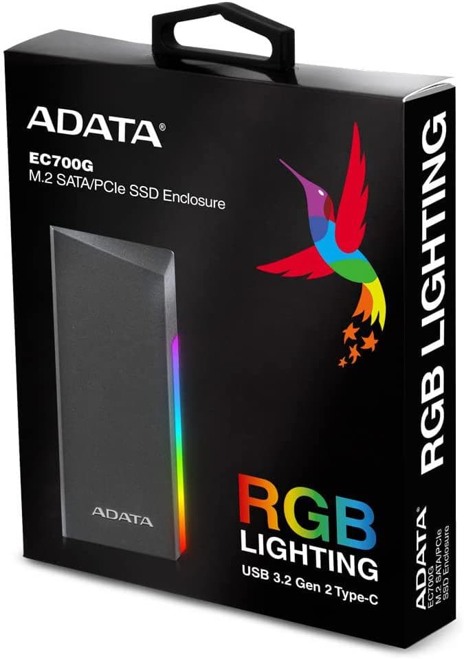 Rack extern SSD/HDD Adata EC700G M.2, USB 3.2 Gen2 Type - 3