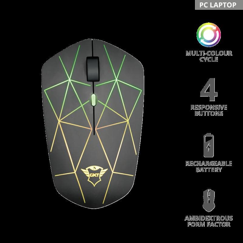 Mouse Trust GXT 117 Strike, Wireless Gam, negru - 2