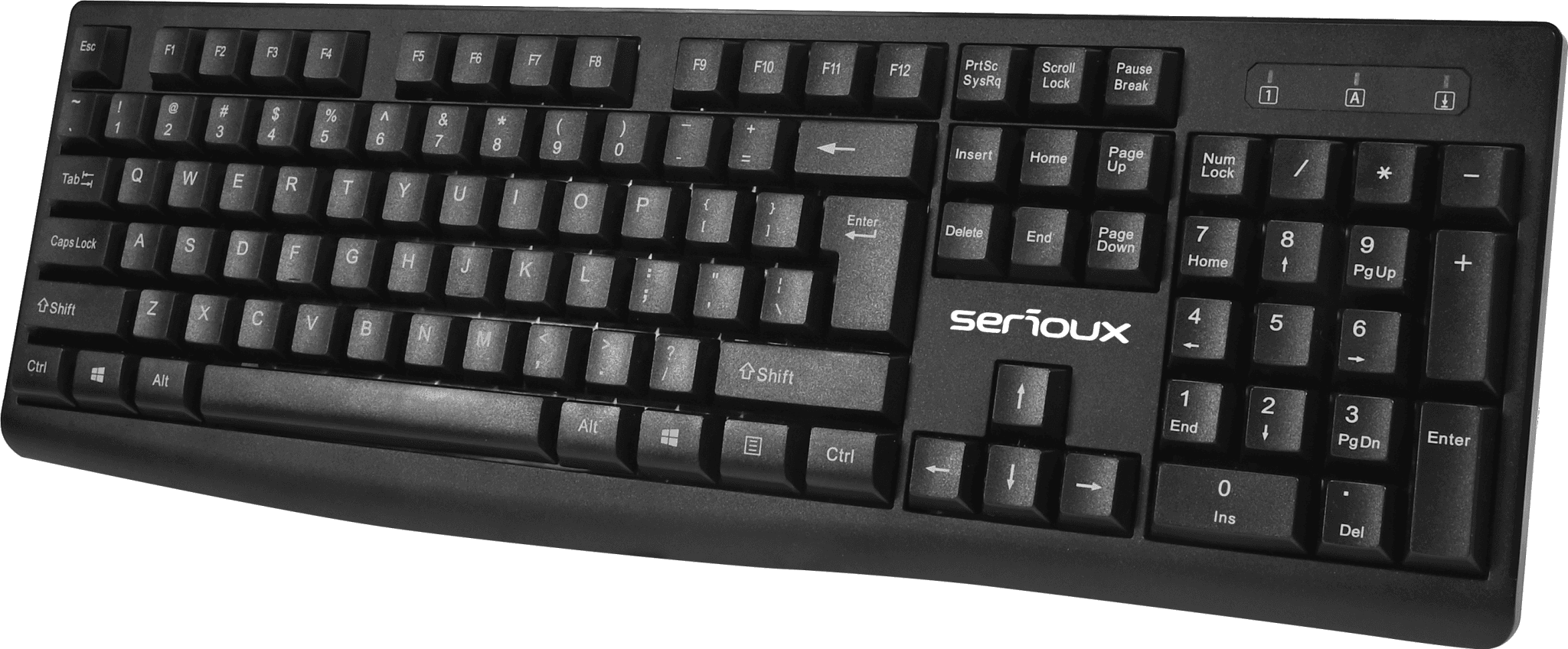 Kit Serioux cu fir, Tastatura: interfata USB, 104 taste, material - 4