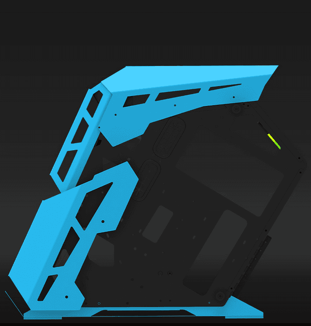 Carcasa Aqirys Procyon, RGB, Mid Tower, Blue - 3