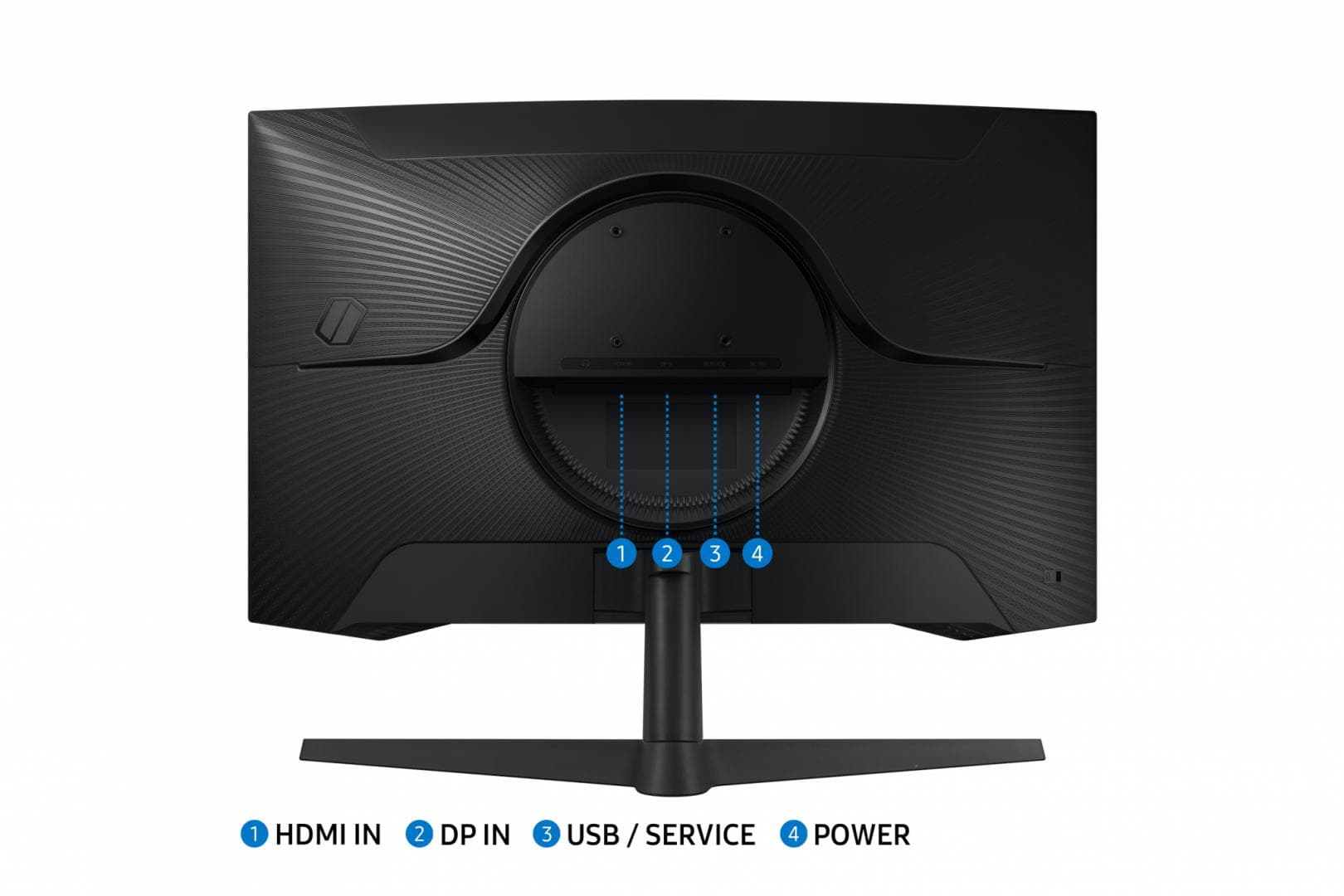 Monitor Samsung 27" LS27CG552EUXEN, Curvature: 1000R, Diagonal (inch): 27, Diagonal - 12