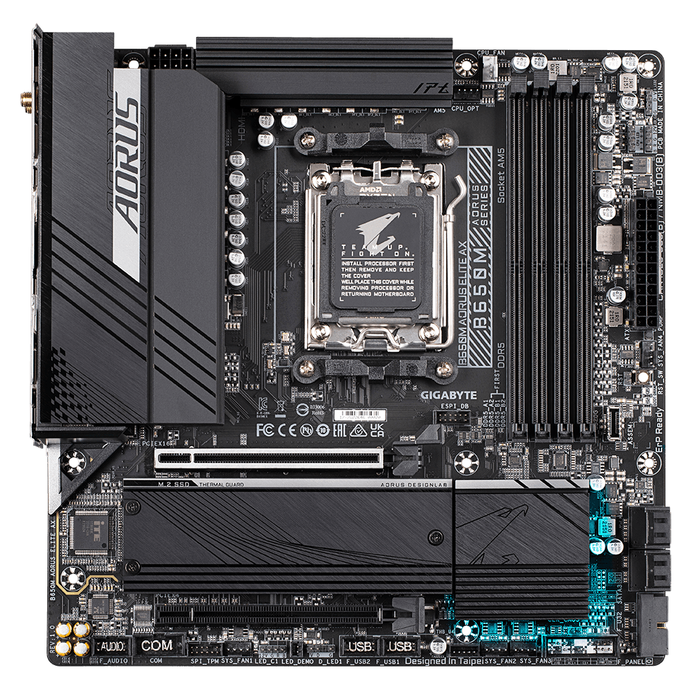 Placa de baza Gigabyte B650M AORUS ELITE AX, Socket AM5, - 2