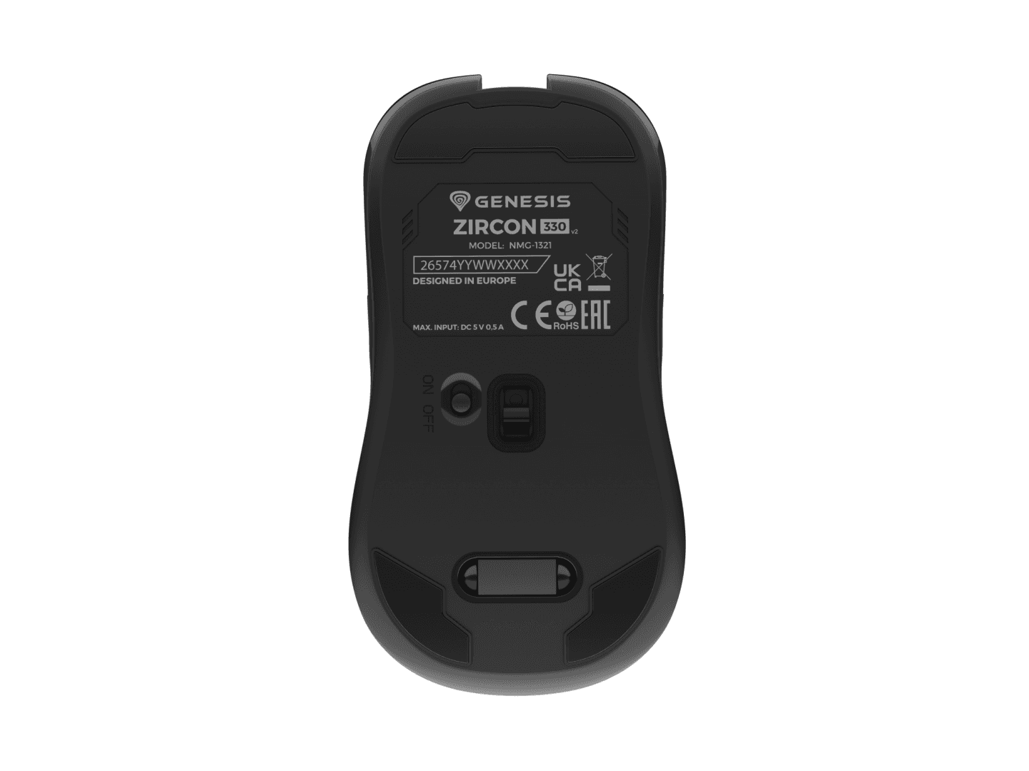 Mouse gaming wireless Gensesis Zircon 330, interfata USB, 3600 DPI, - 6