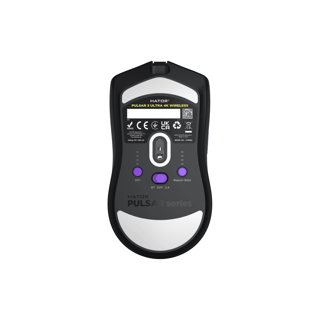 Mouse gaming wireless Hator Pulsar 3 ULTRA 8K+4K, polling rate - 5