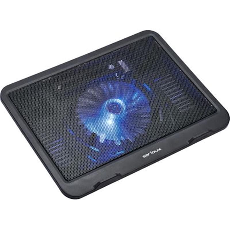 Cooling pad Serioux, SRXNCPN19, Dimensiuni: 330*250*27mm, Compatibilitate maxima laptop: 15.6 - 3