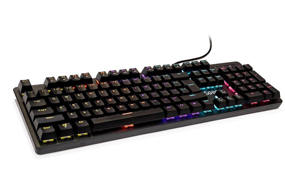 Tastatura Spacer WARRIOR cu fir, USB, switch-uri mecanice albastre, 50 - 4