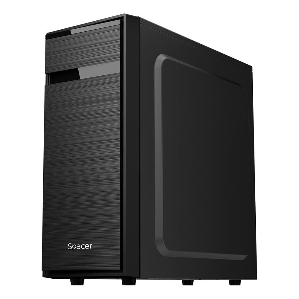 Carcasa Spacer SPCS-GC-TOP-GLASS, Mid Tower, Black - 3